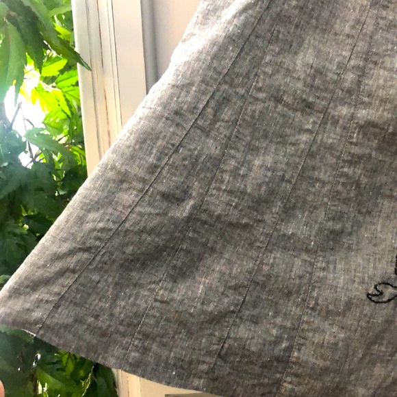 Grey flared skirt - Picture 4 of 8